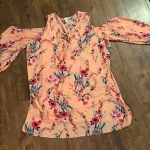 Gorgeous pink with flowers dress